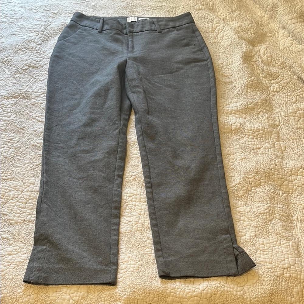 a new day Gray Cropped Pants with Cuffed Hem